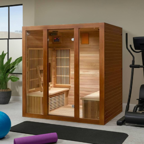 Roslyn 4 Person Indoor Infrared Sauna - Carbo-nano heaters